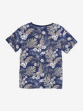 T-shirt Blommor marinblå