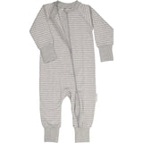 Pyjamas Bambu randig grå/vit