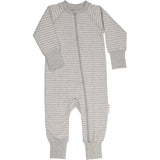 Pyjamas Bambu randig grå/vit