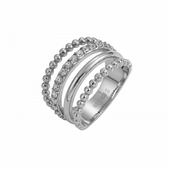 Ring Bead Mix silver